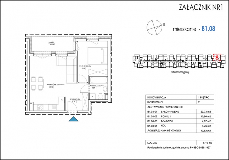 Apartament nr. B1.08